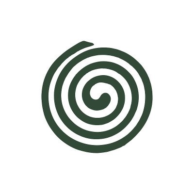 绿色蚊香图标矢量设计。