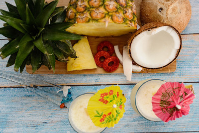 Pinacolada、热带鸡尾酒。
