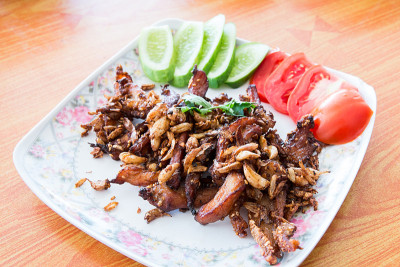 蒜椒炒猪肉