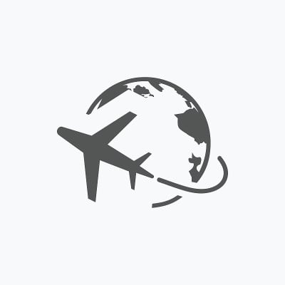 平面地球仪图标股票矢量插图平面设计