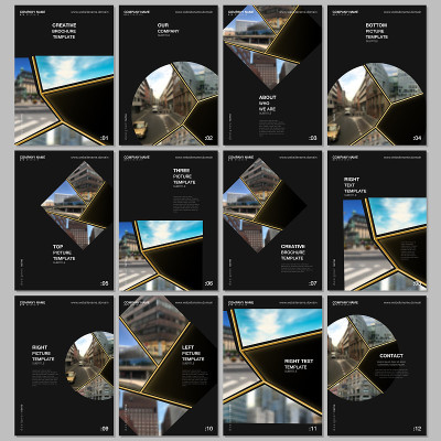 A4 brochure layout of covers design templates for 