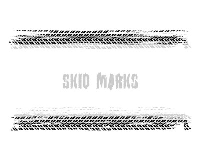Automobile tire tracks
