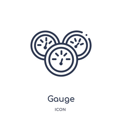 Linear gauge icon from Ethics outline collection. 