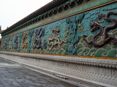 中国古代宫殿的九龙壁