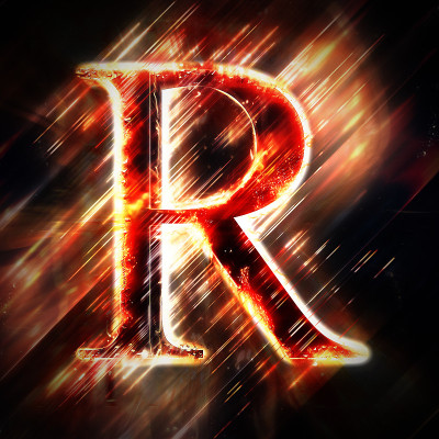 红灯字母R