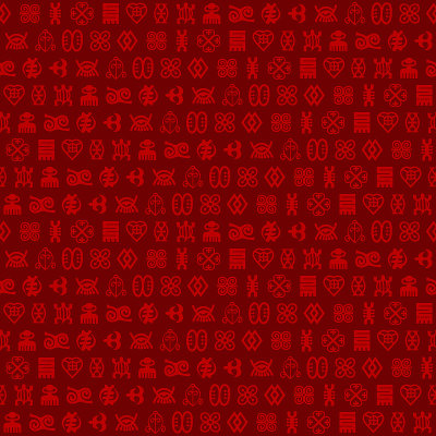 无缝模式与adinkra符号