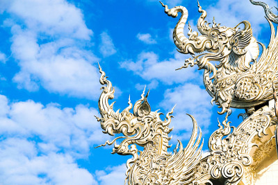 泰国北部的佛教寺庙
