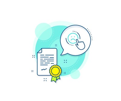 不喜欢行图标。负反馈评级标志。向量