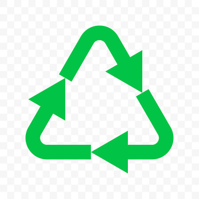 Recycle eco vector icon. Green triangle arrow, bio