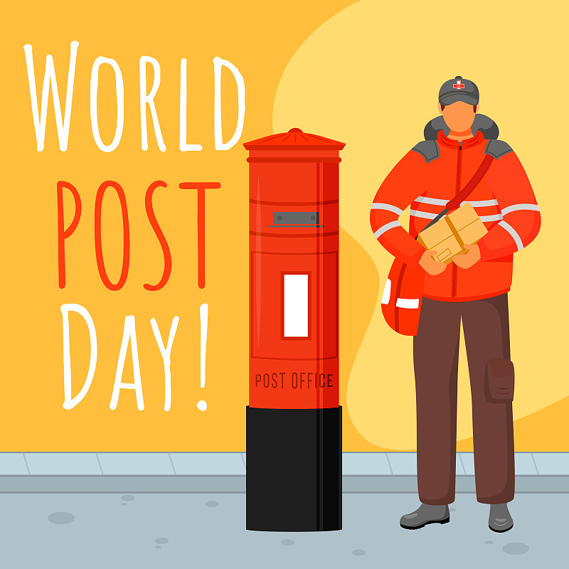 World post day social media post mockup. Tradition