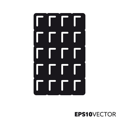 Chocolate bar vector glyph icon