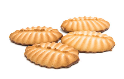 黄油饼干孤立