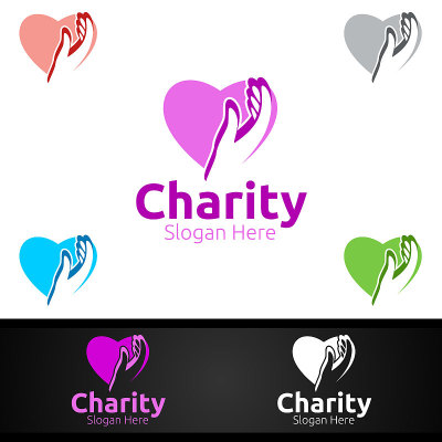 Helping Hand Charity Foundation Creative Symbol fo
