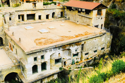 赫库兰尼姆，古罗马城镇。Insula住宅，埃尔科拉诺，意大利
