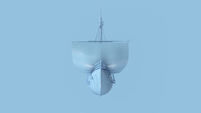 淡蓝色海盗船