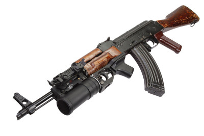 卡拉什尼科夫AK 47和40mm GP-25榴弹发射器