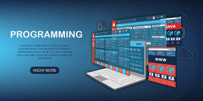 网站、应用程序设计开发。技术软件,代码。编程，ui, ux概念。