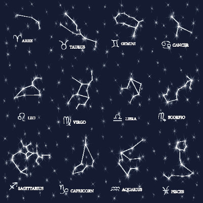 星座设计。星座组合:狮子座、处女座、天蝎座、天秤座、水瓶座、射手座