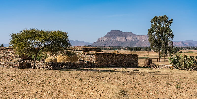 埃塞俄比亚北部Tigray Gheralta的景观。