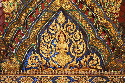 仿古泰国佛教寺庙装饰。