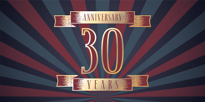 30周年纪念向量图标