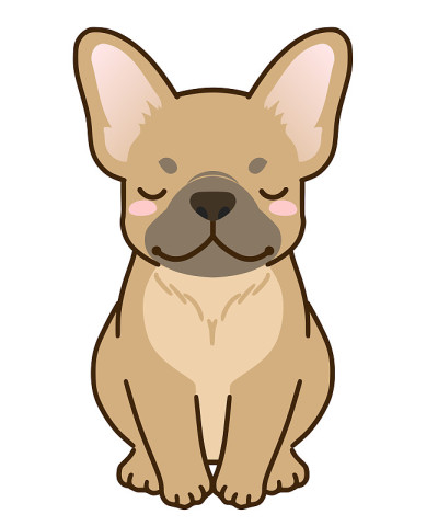 法国斗牛犬问候(浅黄色)