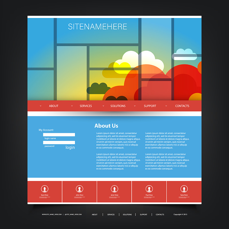 One Page Website Template