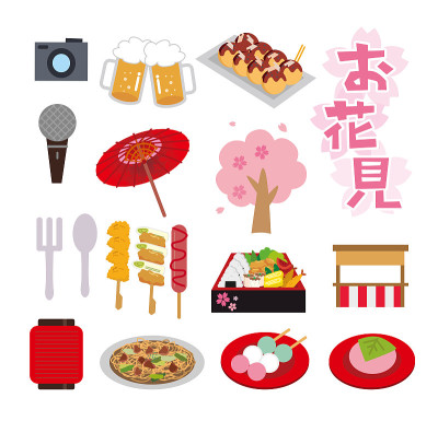 春天樱花观赏插图集