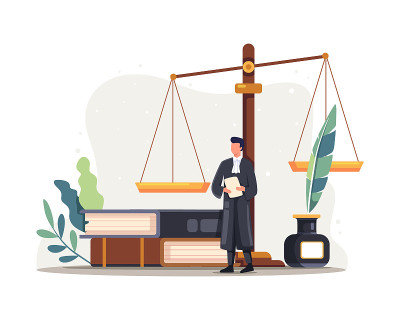 律师法官性格插图