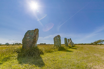 法国布列塔尼的menhirs