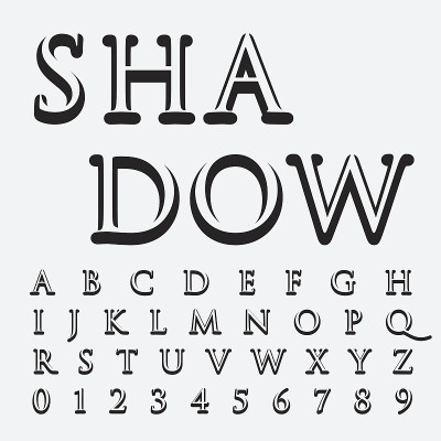 字母字体和数字