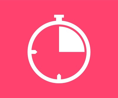 Stopwatch icon. Vector illustration in flat style.