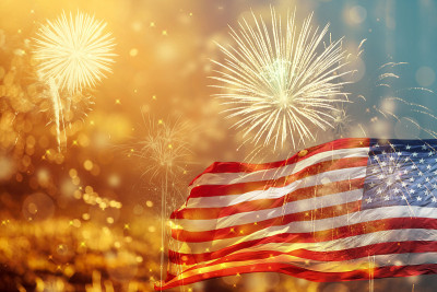 在美国庆祝独立日