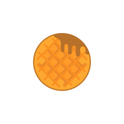 waffle icon design vector template