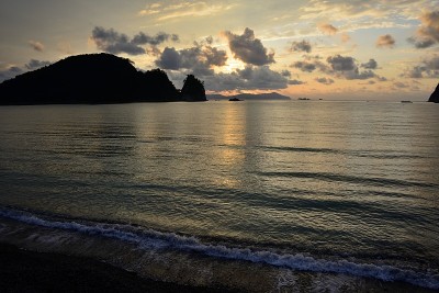 Oki岛的日落