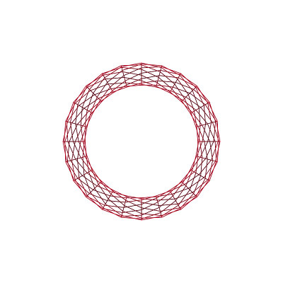 线框。孤立在白色背景上。3 d渲染插图。