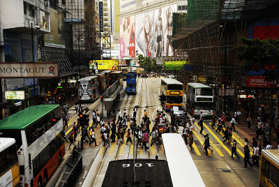 香港铜锣湾街景