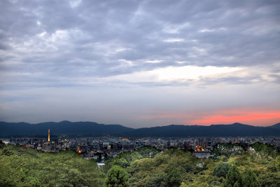 京都夏日暮光