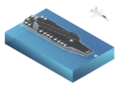 等距矢量海军核动力航空母舰