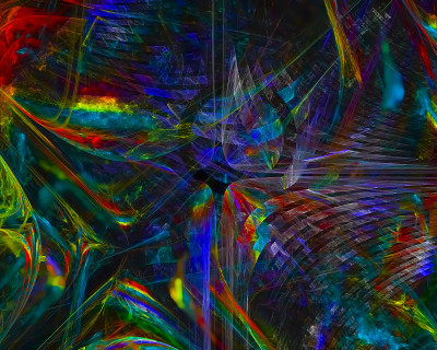分形抽象数字，美丽的设计，迪斯科
