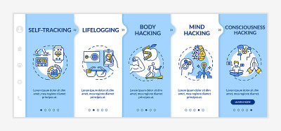 生物黑客元素上的矢量模板