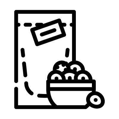 干香蕉线图标矢量插图
