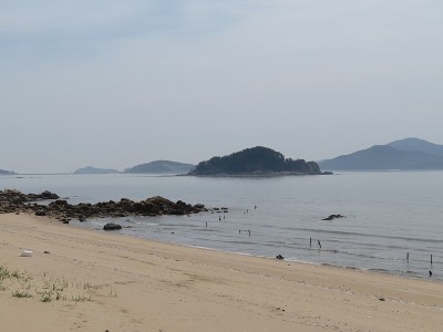 海滩上的概念,韩