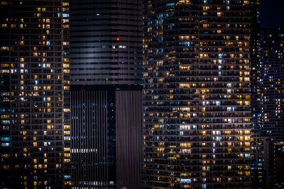 东京的夜景从丰州