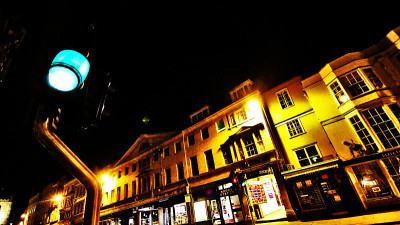 牛津城夜景，英国