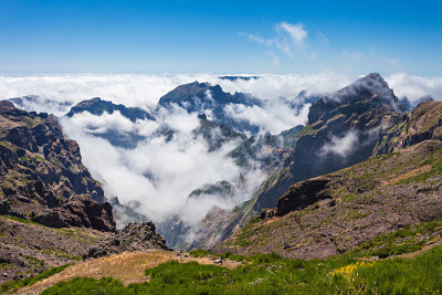 在马德拉岛徒步旅行
