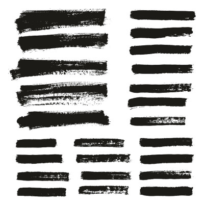 Paint Brush Thin Background & Lines High Detail Ab