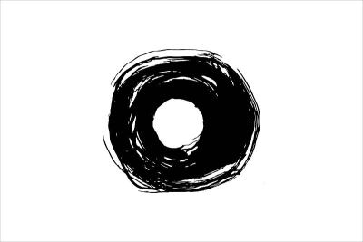 手绘笔触和喷溅涂料设计元素。黑白孤立矢量图像的垃圾。
