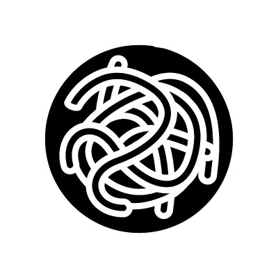 寄生虫蛔虫字形图标矢量插图