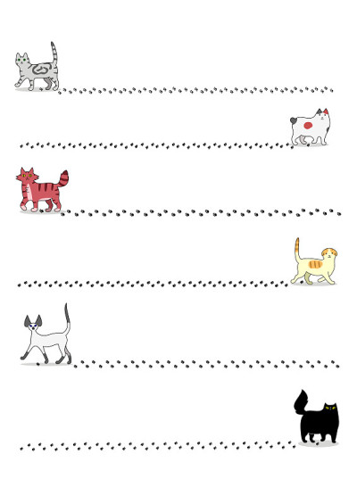 猫和脚印
